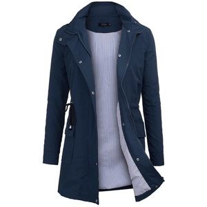 Waterproof trench jacket